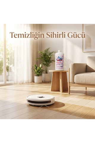 Mr.cin Robot Süpürge Deterjanı Pudra Kokulu 1 Litre Tekli