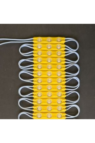 20 Adet Amber Sarı Mercekli Modül 12 Volt 1,2w