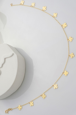 14 Ayar Altın Halhal Yonca Sallantılı Halhal - Mmhl -55004 Sarı Altın