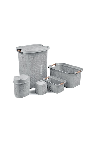 Practical 5 Parça Banyo Seti Gri