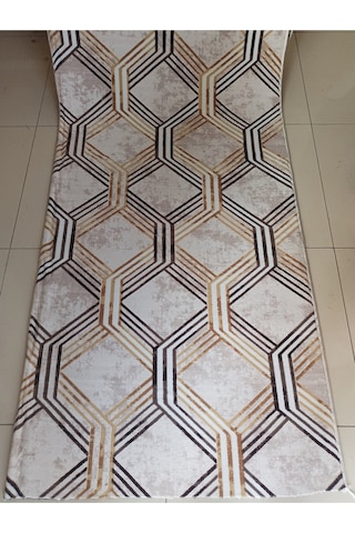 Aslan Home Gold Klasik Yıkanabilir Kaymaz Taban Dört Mevsimlik Salon, Banyo, Balkon Genç Odası Kesme Yolluk