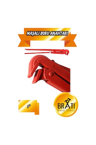 1'' Maşalı Boru Anahtarı 1 İnç Maşonlu Boru Anahtarı