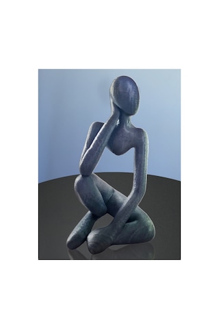 Eselya3d Düşünen Modern Figür,biblo,heykel-20cm