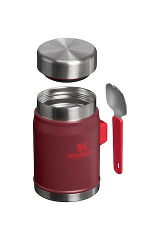 Stanley The Legendary Food Jar + Spork .4l / 14oz Cranberry Yemek Termosu Bordo