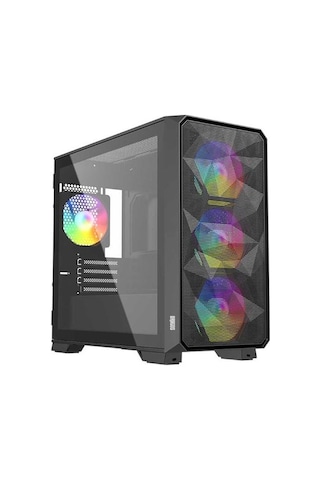 Dragos Dıamond 600 W 80+ 4-RGB Fanlı Mıd-Tower Oyuncu Bilgisayar Kasası