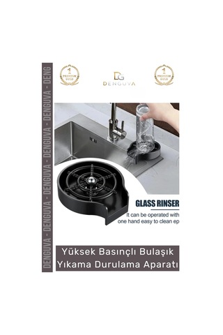 Yıkamaaparatı Bardak Temizleme Lavabo İçi Hızlı Cam Durulayıcı Otomatik Bulaşık Yıkama Durulama Apa Çok Renkli