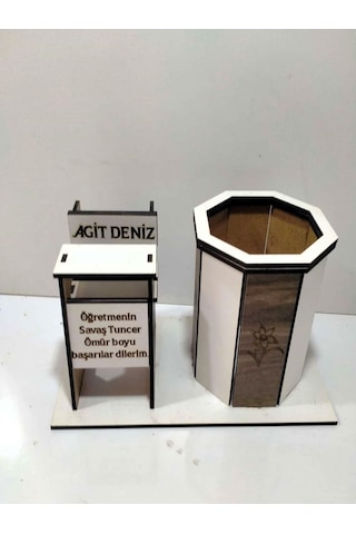 Masa Kalemliği Okul Sırası Temalı Kişiye Özel İsim Yazılı-2