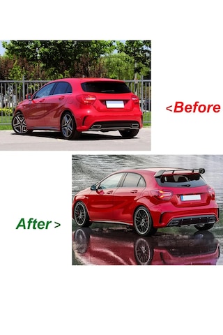 Mercedes W176 A Serisi A180-a200-a260 Uyumlu Spoiler Kanat İthal