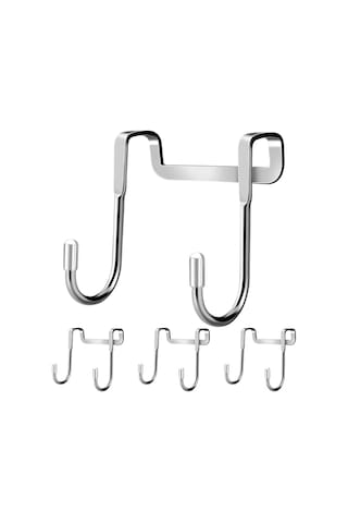 Springsun Kapı Askılı 4'lü Paslanmaz Çelik Havlu Askısı - Pratik Ve Dayanıklı