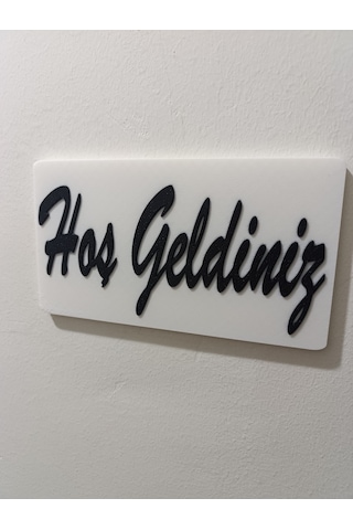 Hoş Geldiniz Duvar Süsü 20x11