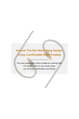 Honmex Jcally Lt4c100 5n Oksijensiz Bakır Gümüş Kaplama Kulaklık Upgrade Kablosu, Type-c, 3 Tuşlu, 0.75/0.78 Arayüzlü, Gümüş