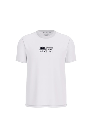 Guess Jersey Regular Fit Erkek T-shirt M6gı40k3322 Beyaz