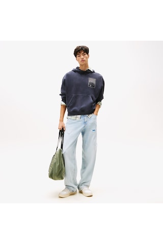 Tommy Hilfiger 90s Back Photo Print Erkek Lacivert Sweatshirt Dm0dm22090 Lacivert