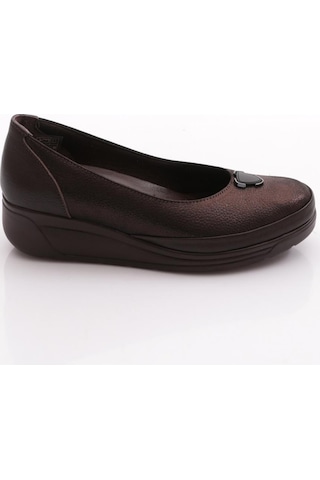 Dgn 1001-1 Kadin Comfort Ayakkabi Kahverengi