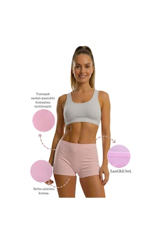 Sensu Kadın Üçlü Fitilli Modal Şort Model-1 Model-1