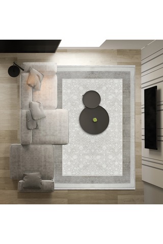 Dolce Vita Halı Monaco 8704 Fiore Modern Salon Halısı Krem
