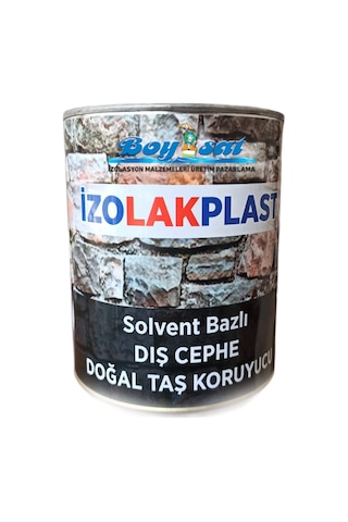 İzolak Plast Solvent Bazlı Dış Cephe Doğal Taş Verniği 1 Kg