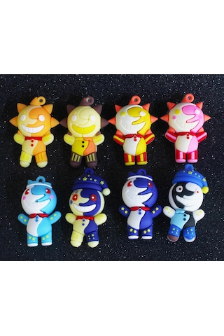Five Nights At Freddy S Fnaf Sundrop & Moondrop 8 Li Silikon Figür Oyuncak Koleksiyon Seti