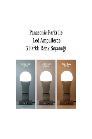 Panasonic 10,5w 75w Led Ampul E27 2700k - Sarı
