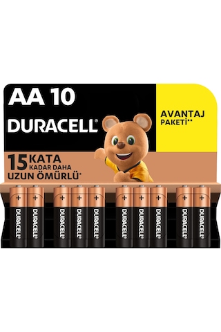Duracell Basic AA Kalem Pil 10'lu