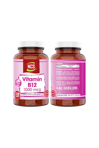 Ncs Vitamin B12 120 Tablet + Nevfix Vitamin D3-K2 120 Tablet