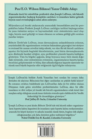 Bilincin Tarihi Insan Beyninin Gelişiminin 4 Milyar Yıllık Hikayesi - Joseph Ledoux