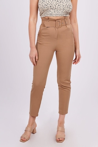 Gabria Kadın Bel Kemerli Pantolon Camel