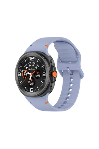 Novstrap Samsung Galaxy Watch 8 40mm 44mm Classic 46mm İle Uyumlu Kordon Lansman Silikon Kayış