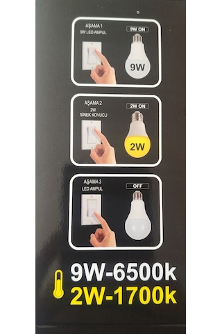 Aukes 2In1 Led + Sivri Sinek Savar Ampul