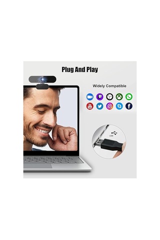 Webcam  1080p Hd Konferans Kamera Dahili Mikrofon Görüntülü Sohbet Yayın Kamerası Hd Video  Ae-104