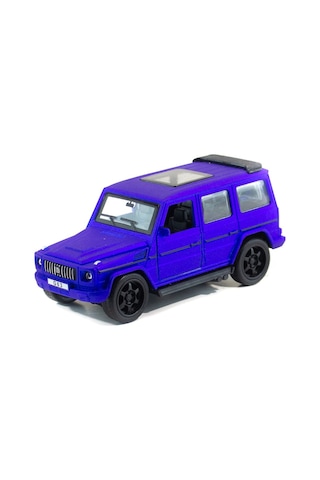 Metal Mercedes G63 Çek Bırak Model Araba Mavi Işıklı 12 Cm