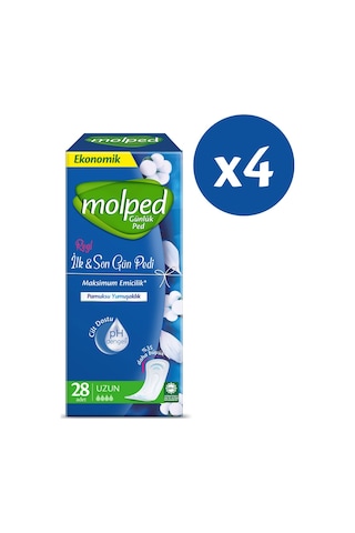 Molped İlk & Son Uzun Günlük Ped 4 x 28'li