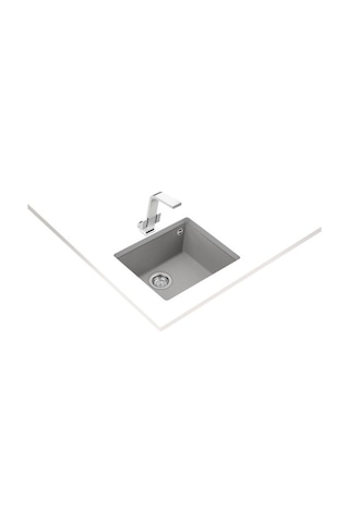 Teka Square 50.40 Tg T.Altı Stone Grey Granit Mutfak Eviyesi