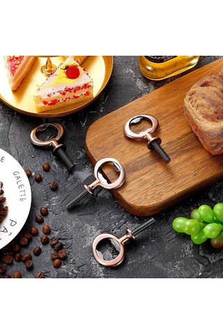 Gatherco Tirbuşon Seti Şişe Açacağı Şarap Partisi Kendin Yap El Yapımı Bira Şişe Açacağı Ahşap Tornalama Projesi İçin Boş Şişe Açacağı, Bronz Diğer