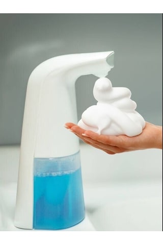 Sensorlu Usb Şarjlı Sıvı Sabunluk Kopuk Verici 21x5x10cm 300ml