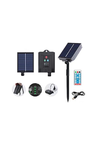 Yifomall Güneş Enerjili Şemsiye Işığı, 8 Fonksiyonlu, Usb Şarjlı, 40 Saat Süre, Ip67, 104 Led, Islak Beyaz, Çadır/plaj Işığı Beyaz