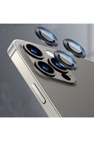 Apple Uyumlu iPhone 11 Pro Max Zore Cl-07 Kamera Lens Koruyucu Koyu Gri