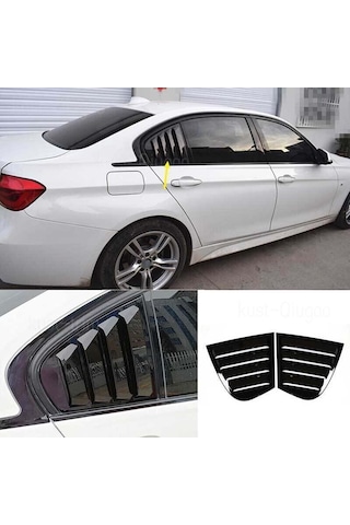 F30 Kelebek Cam Vizörü Kaplama Piona Black Abs / 2012-2019