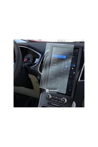 Ford Edge Uyumlu 12 İnç Araç Ekran Koruyucu Multimedya Parlak Nano 9h Kırılmaz