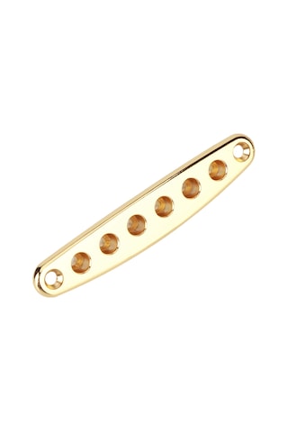 Hfambition Gitar Teli Geçiş Plakası, Çinko Alyuminyum Malzeme, Paslanmaz, Elektro Gitar Kullanıma Uygun, Gümüş Renk