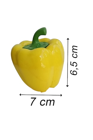 Biber Şeklinde Baharatlık - Çay Portu - Biblo Sarı