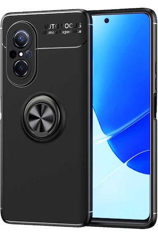 Zore Huawei Nova 9 Se Kılıf Msra Ravel Silikon Kapak - Siyah Siyah