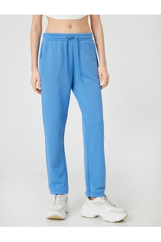 Koton Jogger Eşofman Altı Cep Detaylı Paçası Beli Lastikli Mavi 3sal40081ık 3SAL40081IK637 Mavi