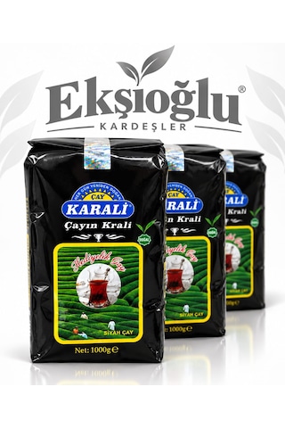 Karali Çayın Kralı Hediyelik Siyah Çay 3 Kg 3 X 1 Kg