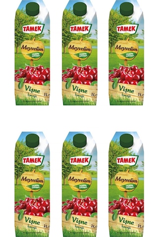 Tamek Meyvelim Vişne İçeceği 1 Lt X 6 Adet