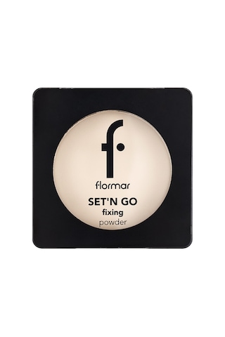 Flormar Sabitleyici Mat Kompakt Pudra (Soğuk Alt Ton) - Set'n Go Fixing Powder - 001 Banana - 8682536053631