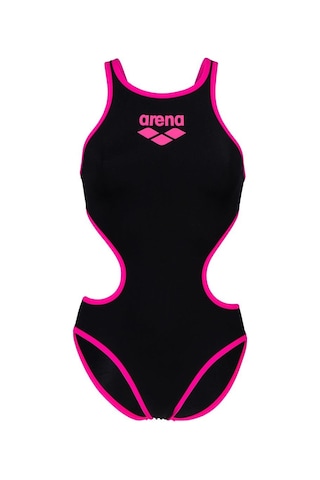 Arena One Bıglogo Kadın Yüzücü Mayosu 001198591 Pembe - Siyah