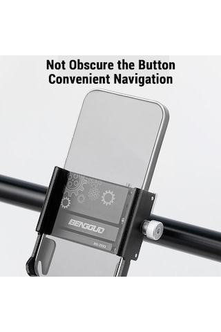 Suofeng Alüminyum Bisiklet Telefon Tutucu, Motor, Elektrikli Scooter İçin Navigasyon Ve Takip, Titanyum Renkli Temel Model Gri