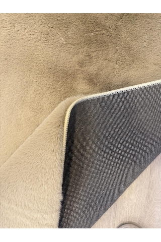 Aries Home Tavşan Tüyü Vizon Yumuşak Makinada Yıkanabilir Kaymaz Kalın Dekoratif Post Halı