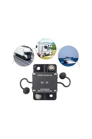 Youmex Otomotiv Ve Denizcilik İçin Ip67 Su Geçirmez 32v/30a Otomatik Resetli Sigorta